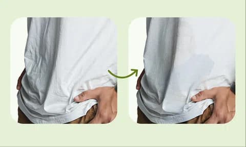 服装去皱功能效果示意